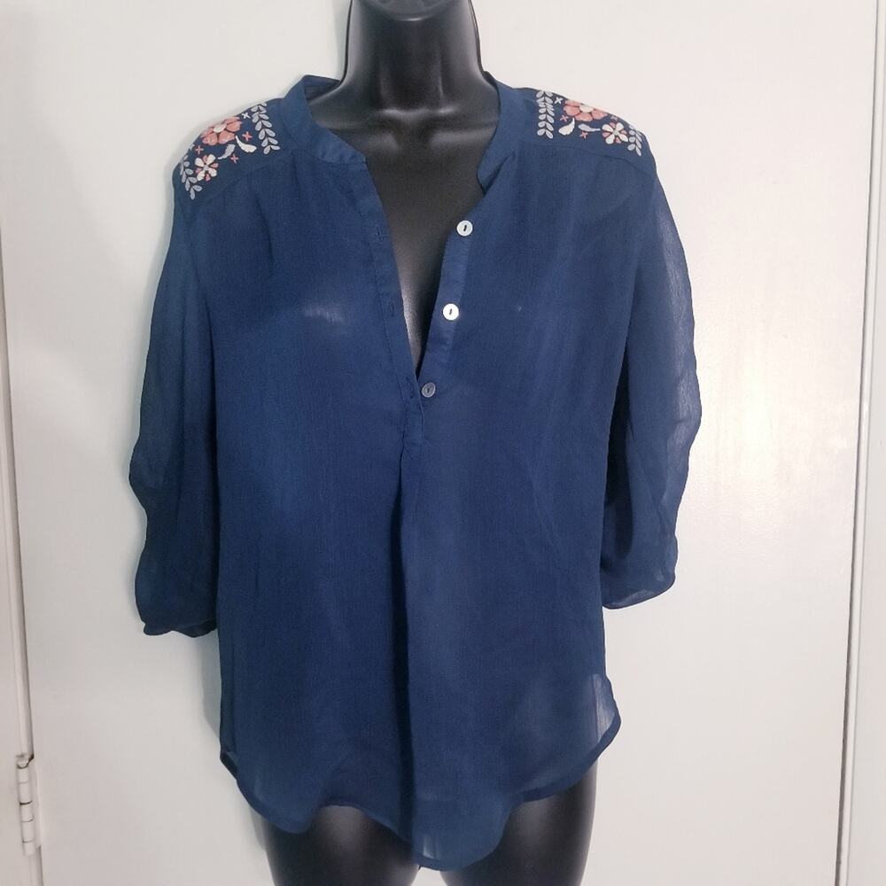 About A Girl Los Angeles Shear Top size S boho
